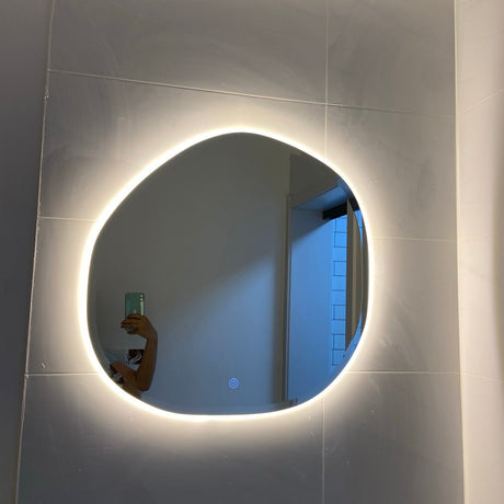 ROOMHOME Zyra Irregular Design Round Bathroom Mirror from ROOMHOME