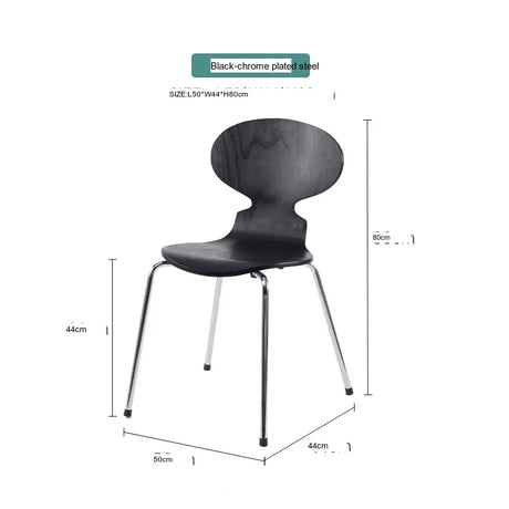 ABOUT WHITE Mercutio Sleek Iron Dining Chair from ABOUT WHITE
