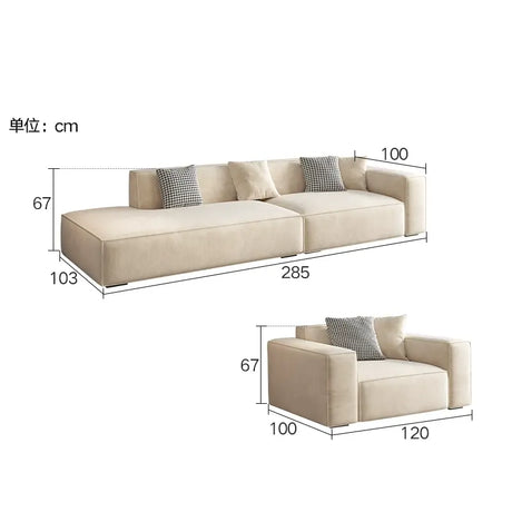 LATE AUTUMN Modern Scandinavian Minimalist Cream Sofa from LATE AUTUMN