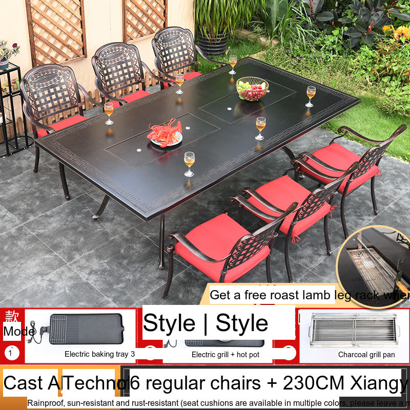 MOJIA Theron Multi-Functional Electric BBQ Table for Stylish Outdoors from MOJIA