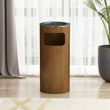 FIRST CLASS CARPENTER Marisabel Sophisticated Wooden Trash Can from FIRST CLASS CARPENTER
