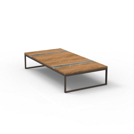 DIME GARDEN Leontine Modern Aluminum Corner Outdoor Sofa Table from DIME GARDEN