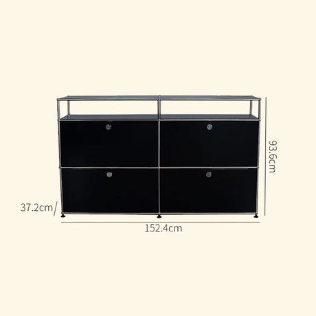 LAIMO Beatrice Retro Modular Stainless Steel Living Room Cabinet from LAIMO