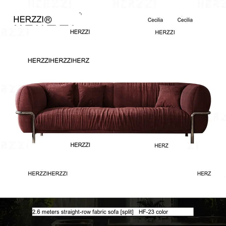 HERZZI Santiago Elegant Stainless Steel Vintage Sofa from HERZZI