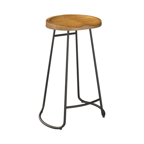 WEIMEI Santiago Rustic Industrial Iron Art Solid Wood Bar Table from WEIMEI
