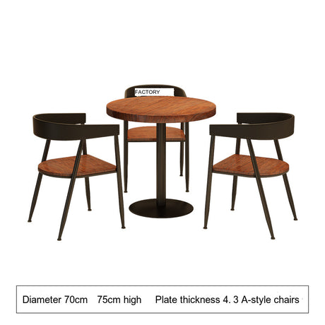 WEIMEI Santiago Sturdy Round Dining Table Set for Café from WEIMEI