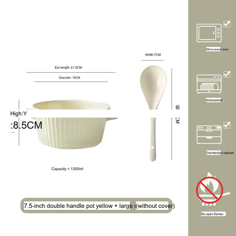 MOSE Striped Double-Ear Soup Bowl from MOSE