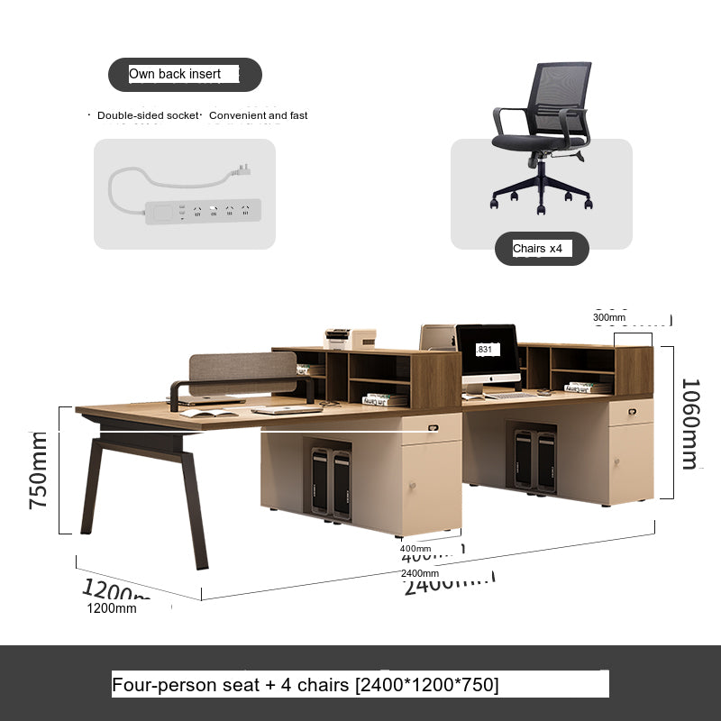 MUTINI LUCAS Sleek Modern Office Desk Set from MUTINI