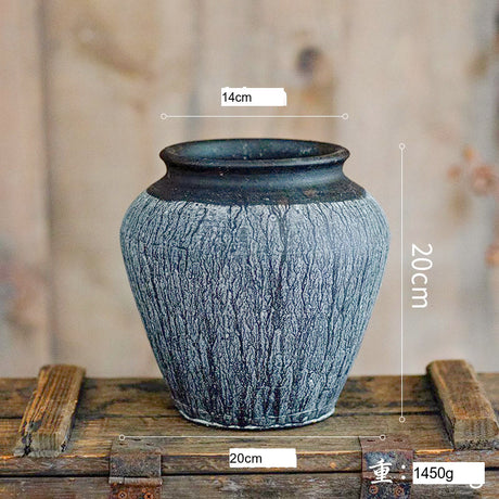 JUHAN Isolde Rustic Floral Arrangement Pottery Vase from JUHAN