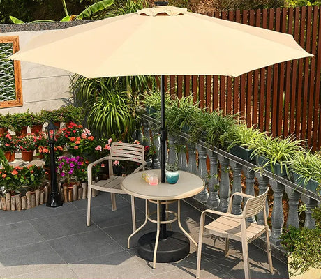 MOJIA Florian Porcelain Pillar Garden Umbrella for Outdoor Lounging from MOJIA