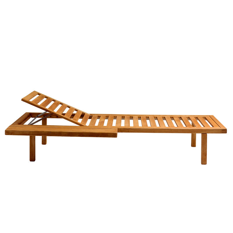 DIME GARDEN Elowen Anticorrosive Teak Outdoor Lounge Bed from DIME GARDEN