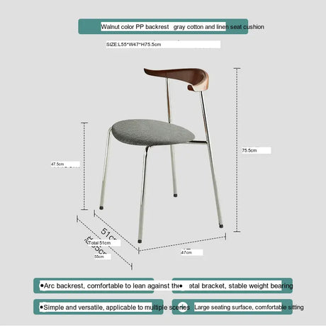 ABOUT WHITE Sapphira Elegant Retro Solid Wood Dining Chair from ABOUT WHITE