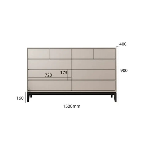 LINYUE Silas Italian Minimalist Eight-Drawer Storage Unit from LINYUE