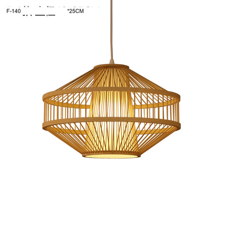 BOJI Haruki Elegant Wooden Bamboo Ceiling Lamp from BOJI