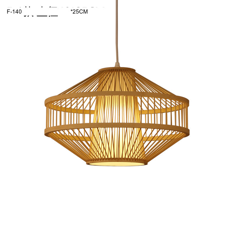 BOJI Haruki Elegant Wooden Bamboo Ceiling Lamp from BOJI