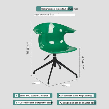 ABOUT WHITE Kiyoshi Elegant Adjustable Computer Chair from ABOUT WHITE
