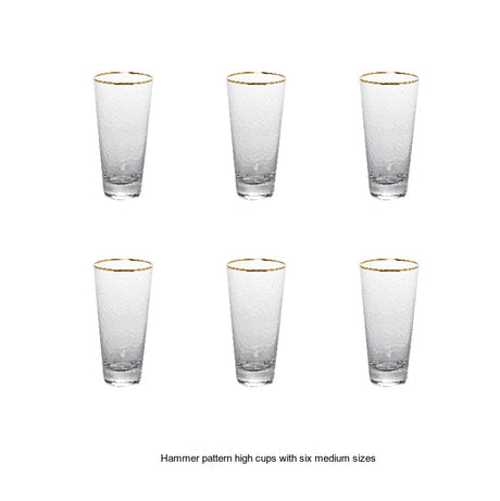 LIVETAI Adriano Elegant Golden Border Glass Cup from LIVETAI