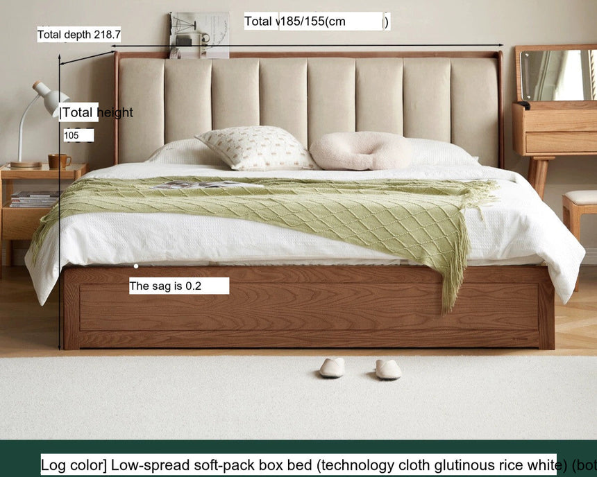 GENJI Takamatsu Elegant Solid Wood Storage Bed from GENJI
