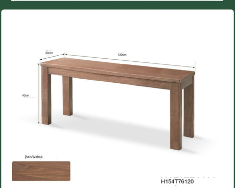 GENJI Hiroshi Minimalist Solid Wood Bench from GENJI