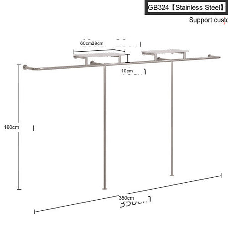 SM Hazel Wall-Mounted Side Hanging Display Shelf from SM