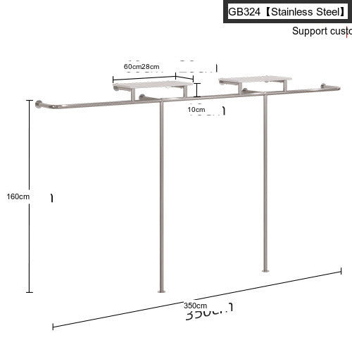 SM Hazel Wall-Mounted Side Hanging Display Shelf from SM
