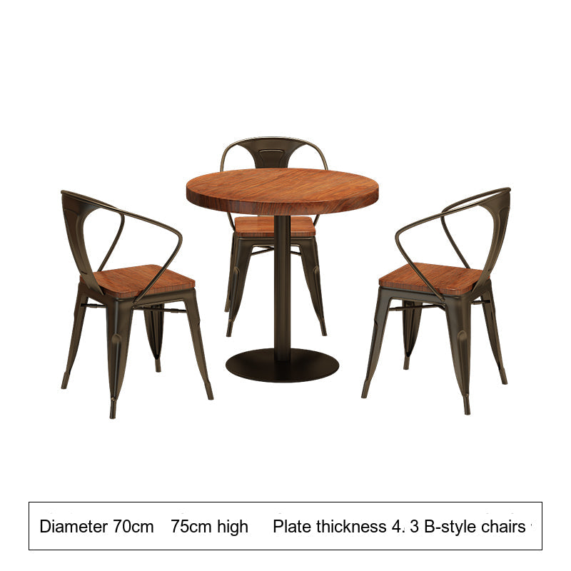 WEIMEI Santiago Sturdy Round Dining Table Set for Café from WEIMEI