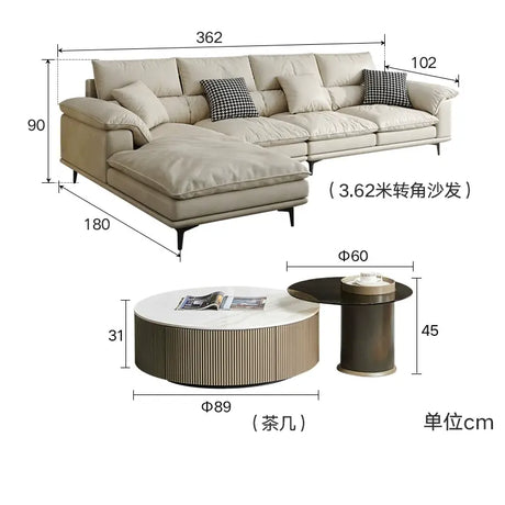 LATE AUTUMN Scandinavian Compact Cream Sofa Design from LATE AUTUMN