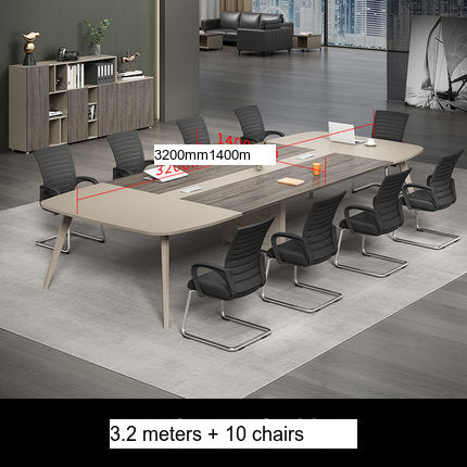 MUTINI Oliver Simple Modern Curved Conference Table Set from MUTINI