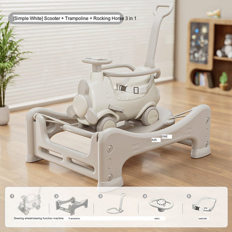 MIGOBEAR Two-in-One Airplane Rocker Children's Swings from KAWADENO