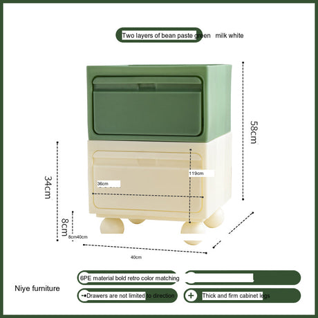 NIYE Calypso Minimalist Nordic Bedroom Storage Side Cabinet from NIYE