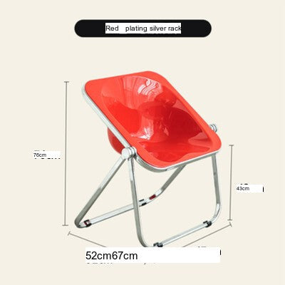 NIYE Montgomery Sleek Transparent Folding Stool from NIYE