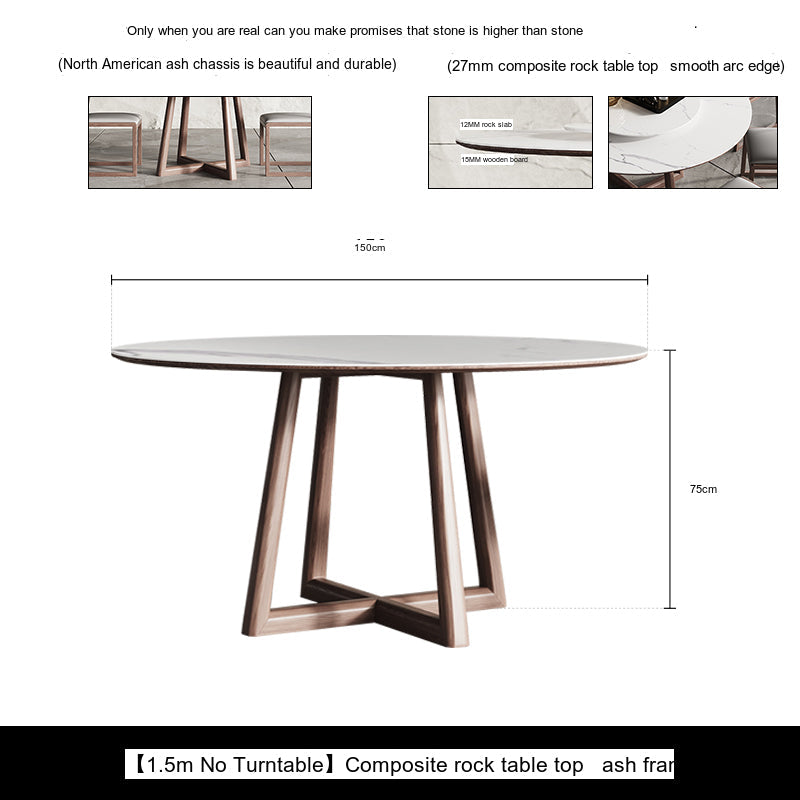 OROMA Cordoba Minimalist Solid Wood Dining Set from OROMA