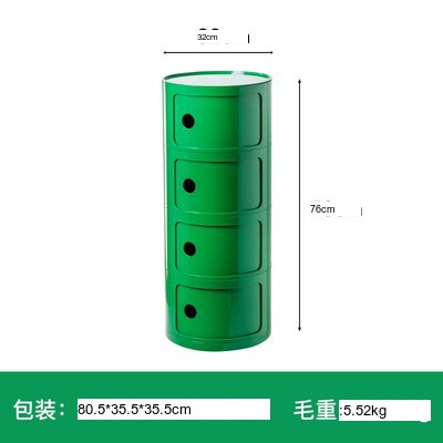 NIYE Aveline Minimalist Round Storage Side Table from NIYE