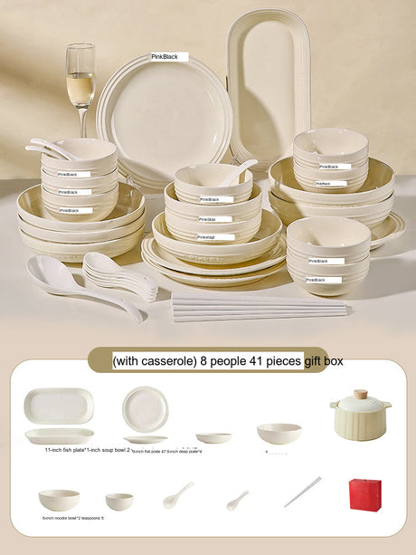 MOSE French Glaze Ceramic Tableware Set from MOSE