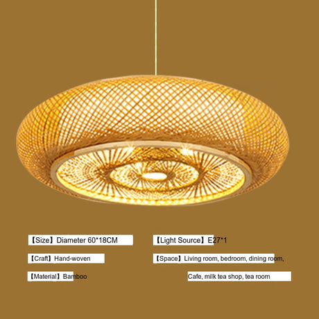 BOJI Azura Artisan Woven Ceiling Lamp from BOJI