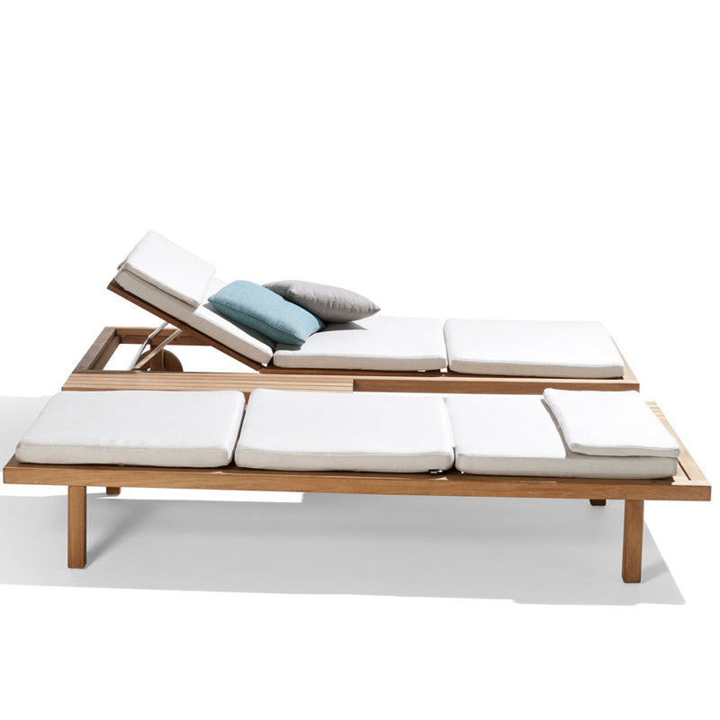 DIME GARDEN Elowen Anticorrosive Teak Outdoor Lounge Bed from DIME GARDEN