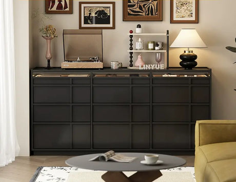 LINYUE Theo Wabi-Sabi Antique Solid Wood Drawer Cabinet from LINYUE