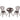 ZIYE Fujiko Elegant Wrought Iron 3-Piece Coffee Table Set from ZIYE