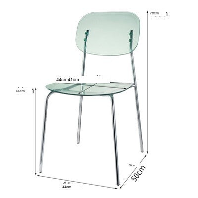 NIYE Alhambra Chic Transparent Bar Chair - Nordic Acrylic High Stool from NIYE