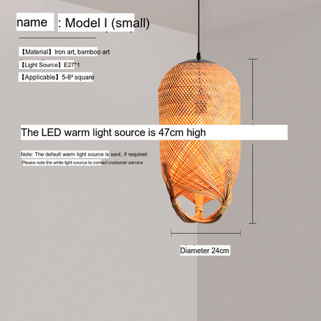 BOJI Haruki Elegant Bamboo Ceiling Lamp from BOJI