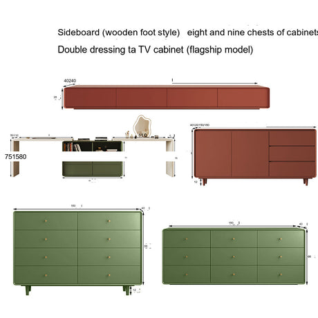 KOCU HOME Isolde Minimalist Customizable TV Cabinet Coffee Table Combination from KOCU HOME