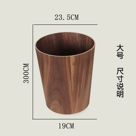 MUSN Creative Wooden Trash Bin from MUSN