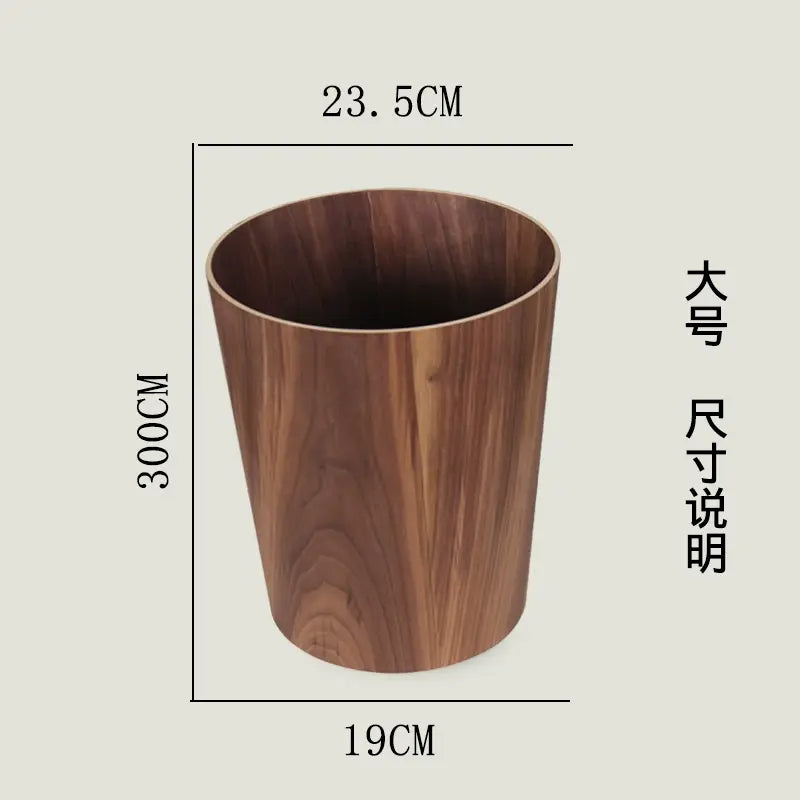 MUSN Creative Wooden Trash Bin from MUSN