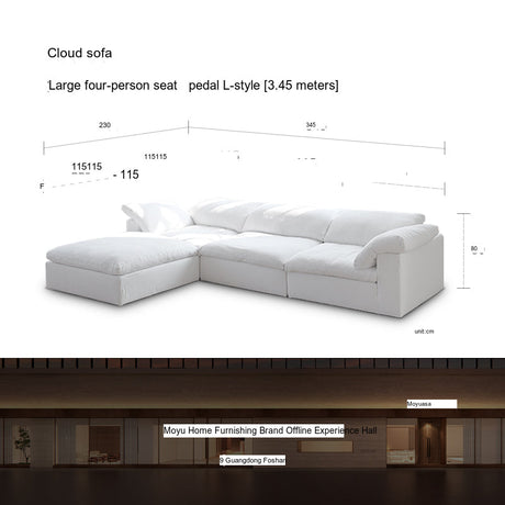 MOYU Isolde Plush Down Comfort Module Sofa from MOYU