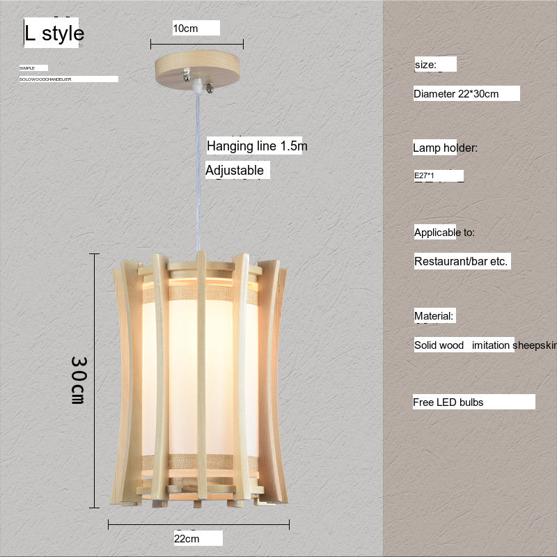 BOJI Kaori Elegant Wooden Japanese Ceiling Lamp - Outdoor Gazebo Light from BOJI