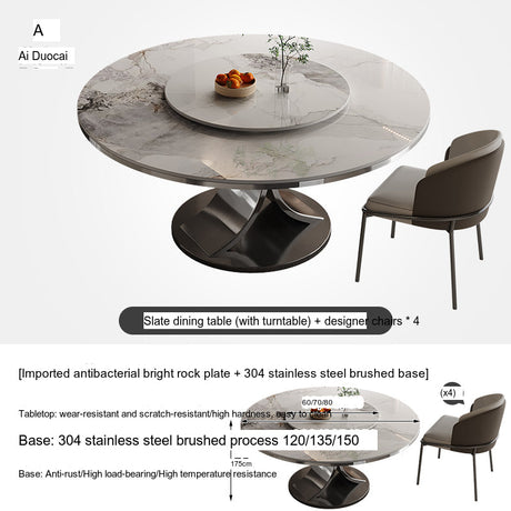 Seaton Lazy Susan Dining Table from MODENG