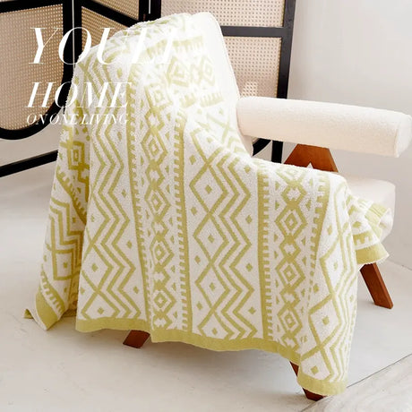 YOULI Genevieve Soft Cozy Knitted Blanket from YOULI