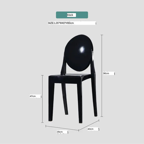 ABOUT WHITE Santiago Sleek Modern Transparent Dining Chair from ABOUT WHITE