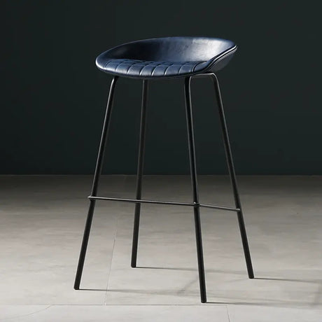 ABOUT WHITE Isadora Minimalist Iron High Bar Stool from ABOUT WHITE