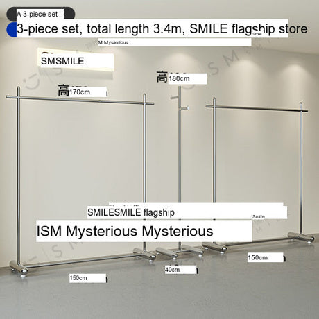 SM Henry Stainless Steel Clothing Hanger Stand from SM